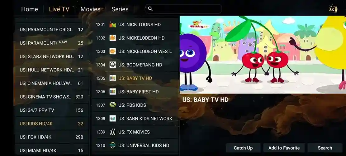 Preview 3 - Xooms TV Premium IPTV Subscription